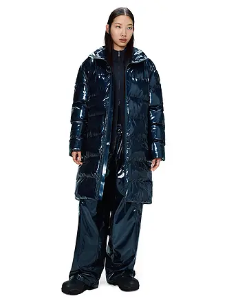 RAINS | Steppmantel ALTA LONGER PUFFER JACKET | blau